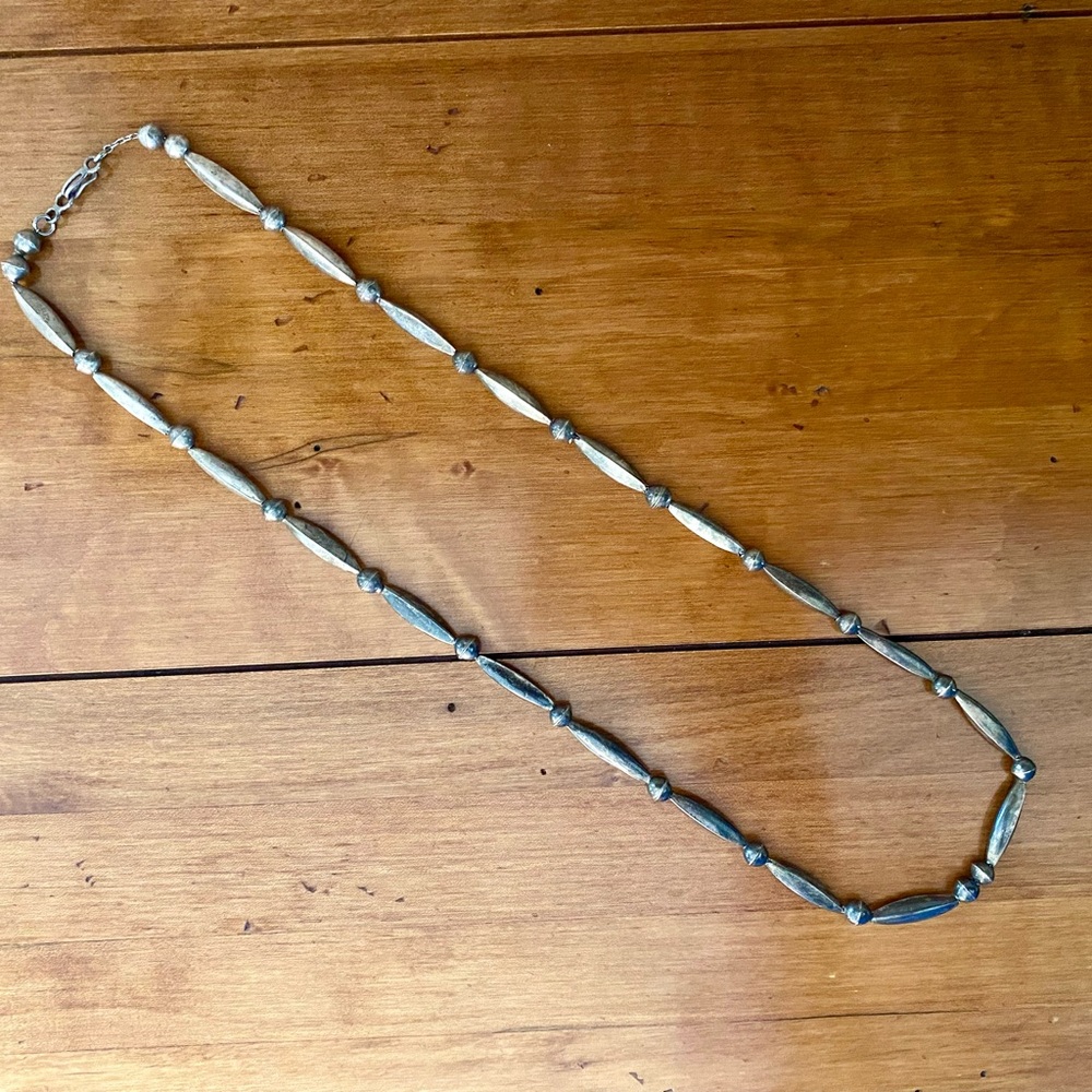 Vintage Native American Sterling Silver Necklace